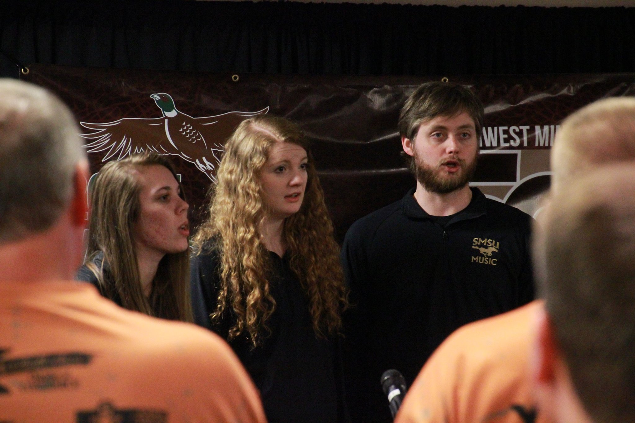 SMSU vocalists sing for the Governor's Pheasant Opener